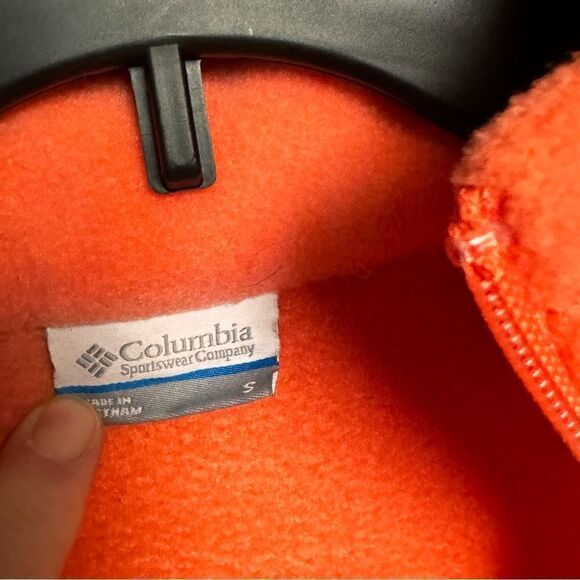 Columbia Fleece Peach jacket full zip size Small S - Picture 4 of 6